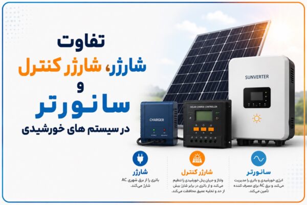 تفاوت شارژر، شارژ کنترلر و سانورتر در سیستم‌های خورشیدی